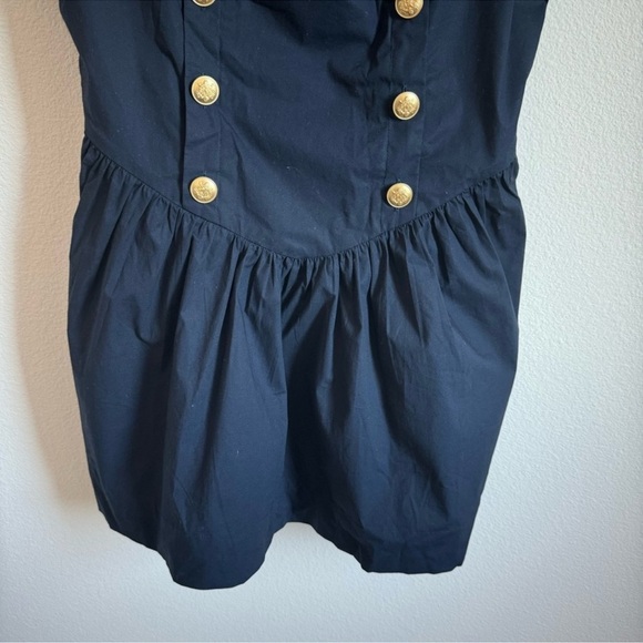 J. Crew Navy Mini Dress with Gold Buttons - Picture 8 of 10